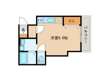 Iマルコ(ワンルーム/1階)の間取り写真