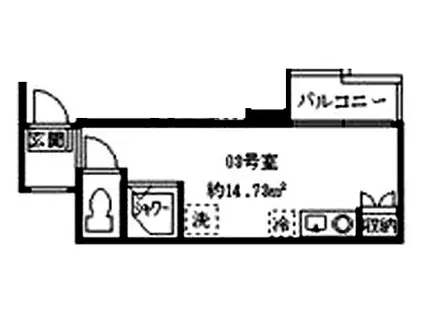 ソフィア鷺宮I(ワンルーム/3階)の間取り写真