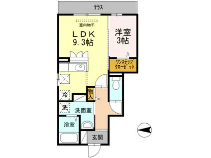 カーサ フェリーチェ(1LDK/2階)の間取り写真