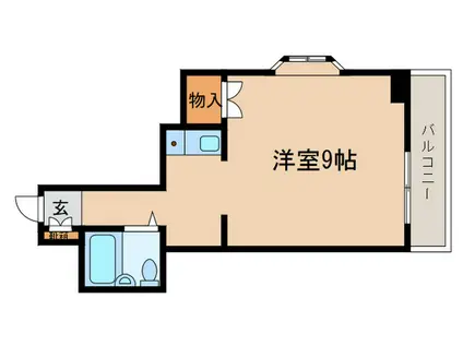 ハイツフクナガ(ワンルーム/3階)の間取り写真