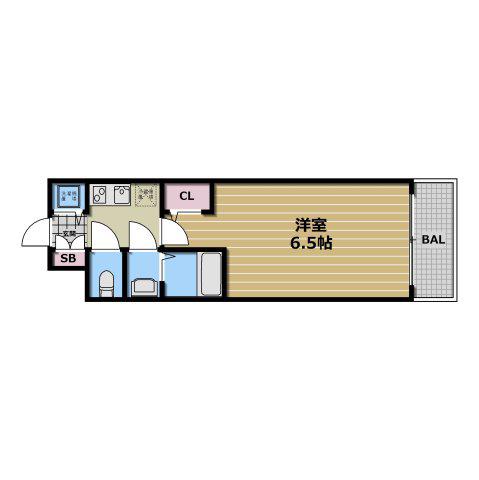 S-RESIDENCE布施AVENTRA(1K/12階)の間取り写真