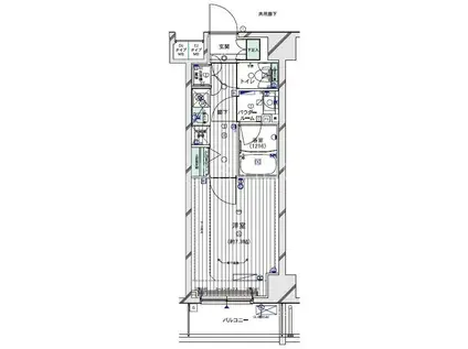メインステージTOKYO・ノース HYSメインステージトウキョ(1K/2階)の間取り写真