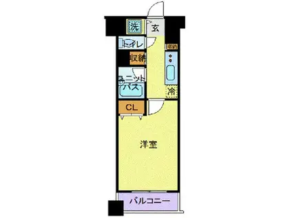 パレステュディオ九段北の丸(1K/8階)の間取り写真