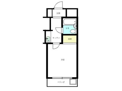 ZA128(1K/3階)の間取り写真