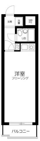 ロイヤルパレス原宿(ワンルーム/2階)の間取り写真
