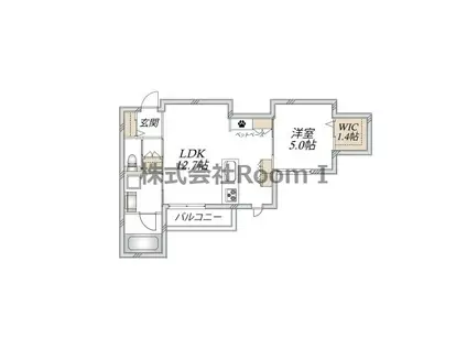 大阪市東淀川区上新庄2丁目ヘー(1LDK/3階)の間取り写真