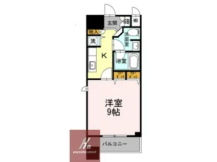 カスタリア堺筋本町(1K/5階)の間取り写真