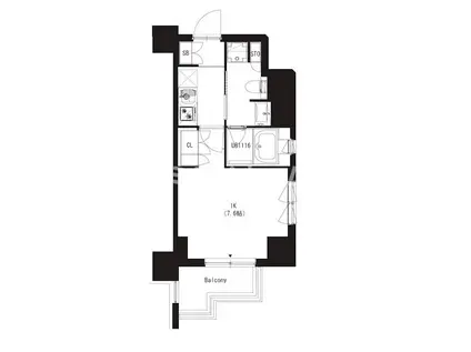 大森ウエスト(1K/2階)の間取り写真