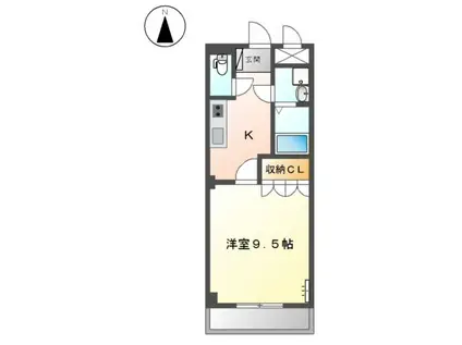 プレサス天神(1K/1階)の間取り写真