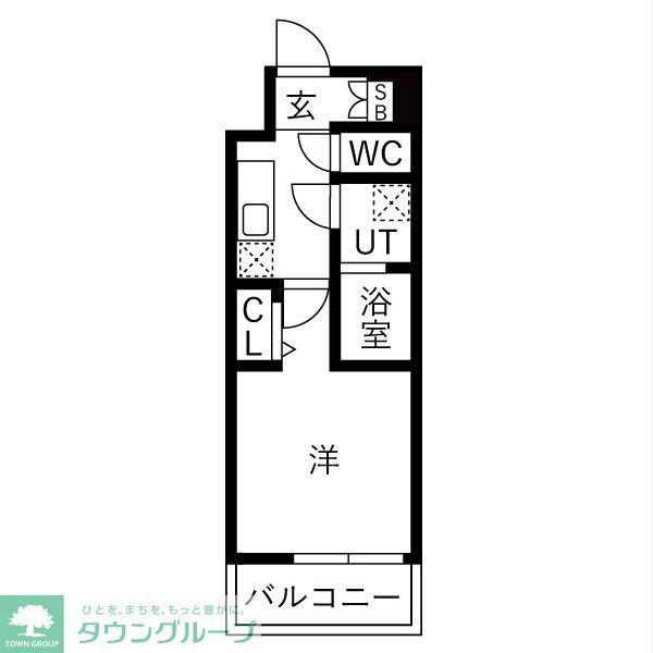 KDXレジデンス成増(1K/4階)の間取り写真