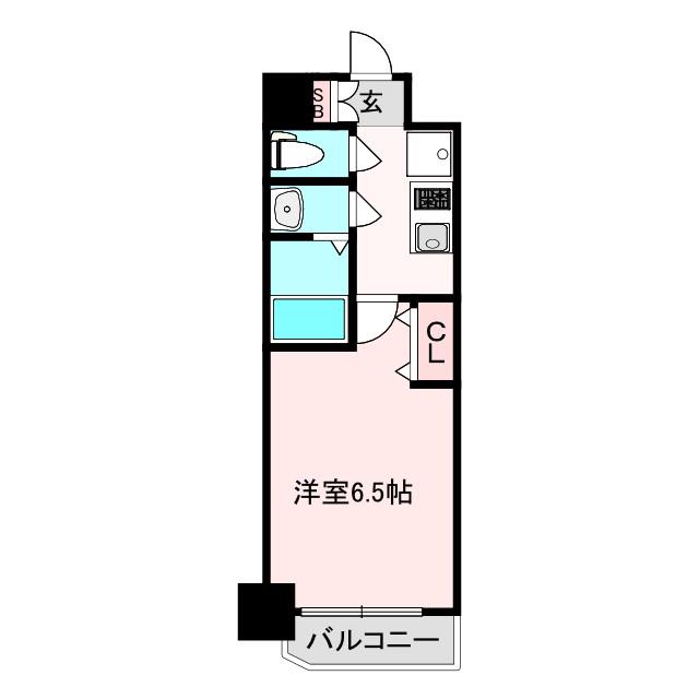 ララプレイス天王寺ルフレ(1K/5階)の間取り写真