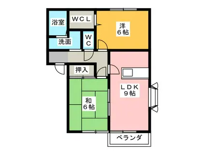 ソレジオ(2SLDK/2階)の間取り写真