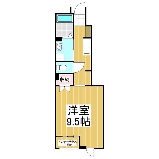 高宮北アパート工事(1K/1階)の間取り写真