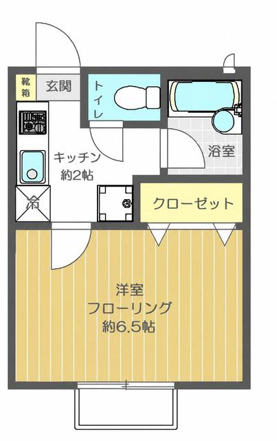 サニーコート北葛西III(1K/1階)の間取り写真