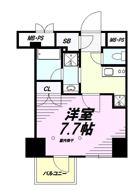プレシャスハーモニー八王子(1K/10階)の間取り写真