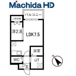賑町シーエム・ディス(1LDK/2階)の間取り写真
