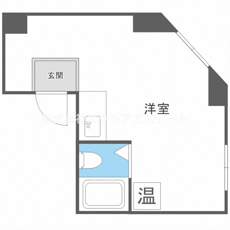 パインリーフ天下茶屋(ワンルーム/1階)の間取り写真