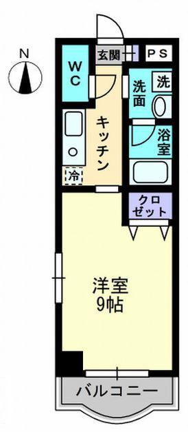 LUMIERE(1K/7階)の間取り写真