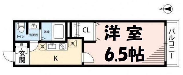 ウエストハイム大袋(1K/1階)の間取り写真