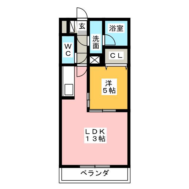 REED RIVER(1LDK/4階)の間取り写真