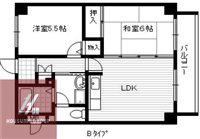 アンジュルーブル(2LDK/3階)の間取り写真