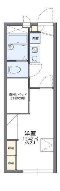 レオパレスAVANTGARDE(1K/2階)の間取り写真