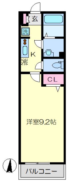 SOLEIL.IV(1K/1階)の間取り写真
