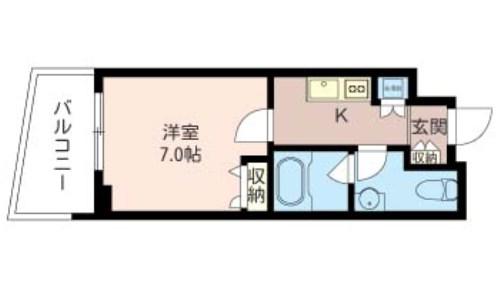 マストライフ中野坂上ANNEX(1K/5階)の間取り写真