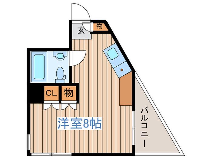 エクセラ阿佐ヶ谷(ワンルーム/3階)の間取り写真