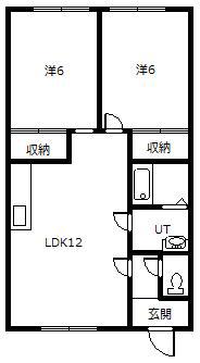 CHAI(2LDK/2階)の間取り写真