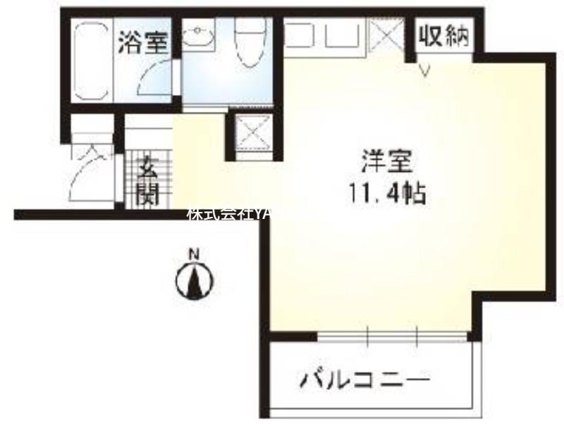 レアルタウン湘南(ワンルーム/1階)の間取り写真