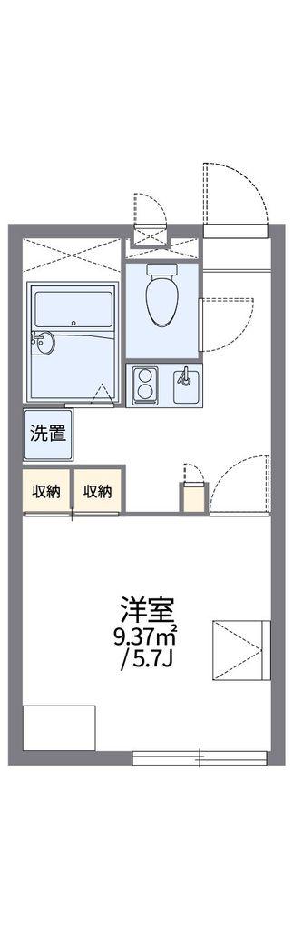 レオパレスパピー北浦I(1K/1階)の間取り写真