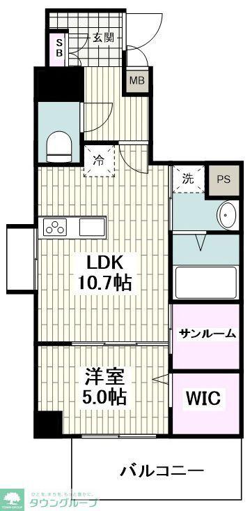 ルミナーレ・テラス二俣川(1LDK/3階)の間取り写真