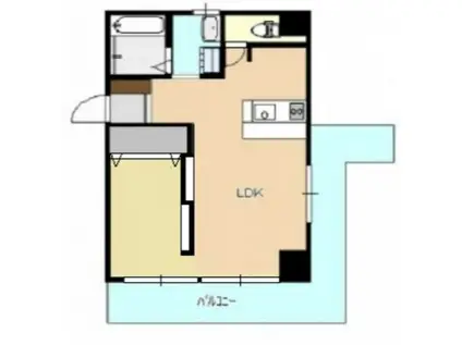 レジェンド南竹屋(1LDK/6階)の間取り写真