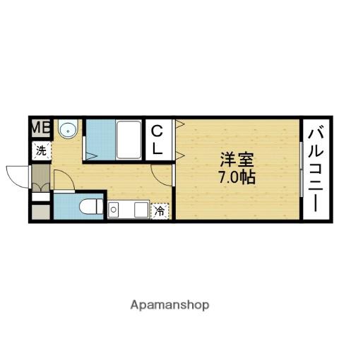 Mプラザ今里弐番館(1K/9階)の間取り写真