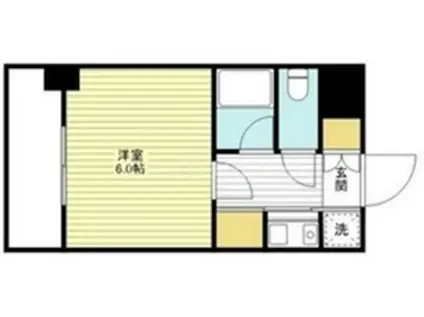 ピュアドームパレス博多(1K/4階)の間取り写真
