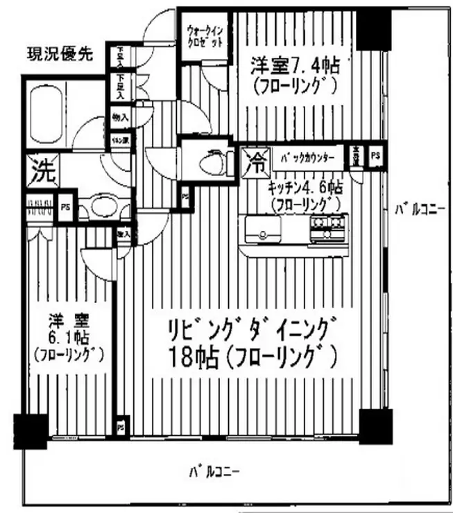 ブランズタワーみなとみらい 9階階 間取り