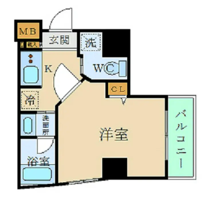 XEBEC門前仲町 3階階 間取り