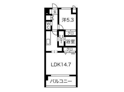 C・PEACE1948(1LDK/3階)の間取り写真