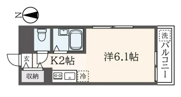 ファンタジア壱番館 4階階 間取り
