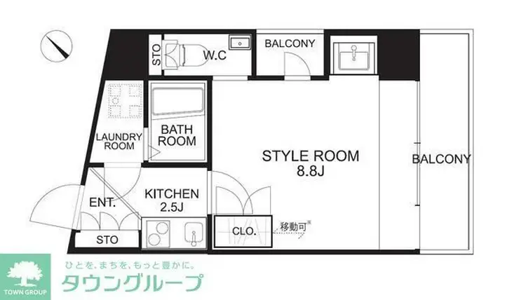ティエドゥール麻布台 6階階 間取り