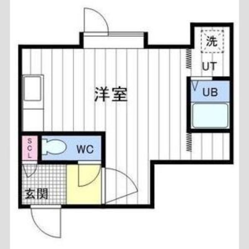 SRビルレストパレス(ワンルーム/1階)の間取り写真