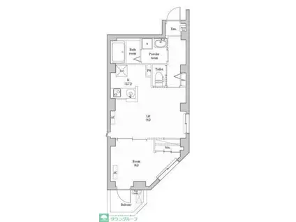 CHATAIGNE FORET OTEMACHI(1LDK/2階)の間取り写真