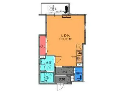 FSTYLE西取石2号館(ワンルーム/2階)の間取り写真