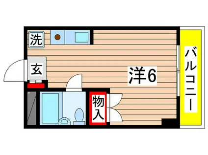 シティハイムノブト(ワンルーム/2階)の間取り写真