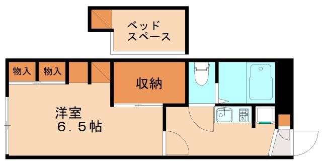 レオパレス花忍(1K/1階)の間取り写真