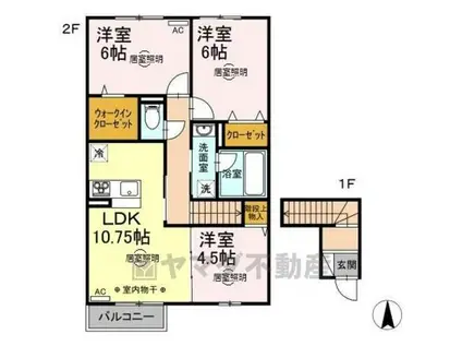 プロシード(3LDK/2階)の間取り写真