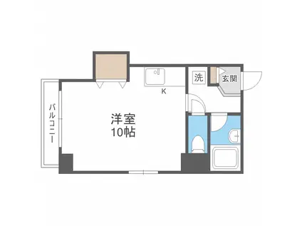 メゾン・ド・エレ(ワンルーム/4階)の間取り写真