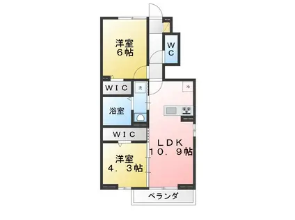 D-ROOM石神井台4丁目PJ A棟・B棟(2LDK/1階)の間取り写真