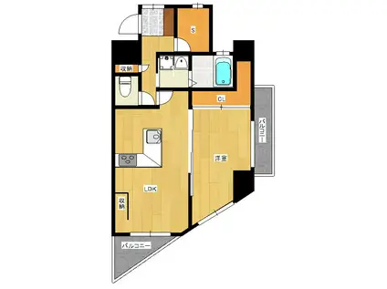 アルソーニョ(1SLDK/2階)の間取り写真